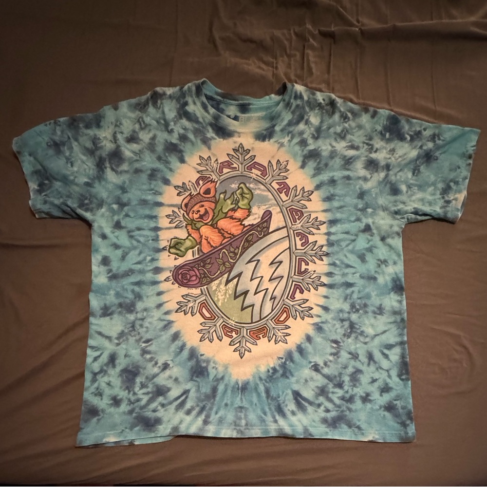 Blue Tie Dye Greatful Dead 1994 “ski shirt”